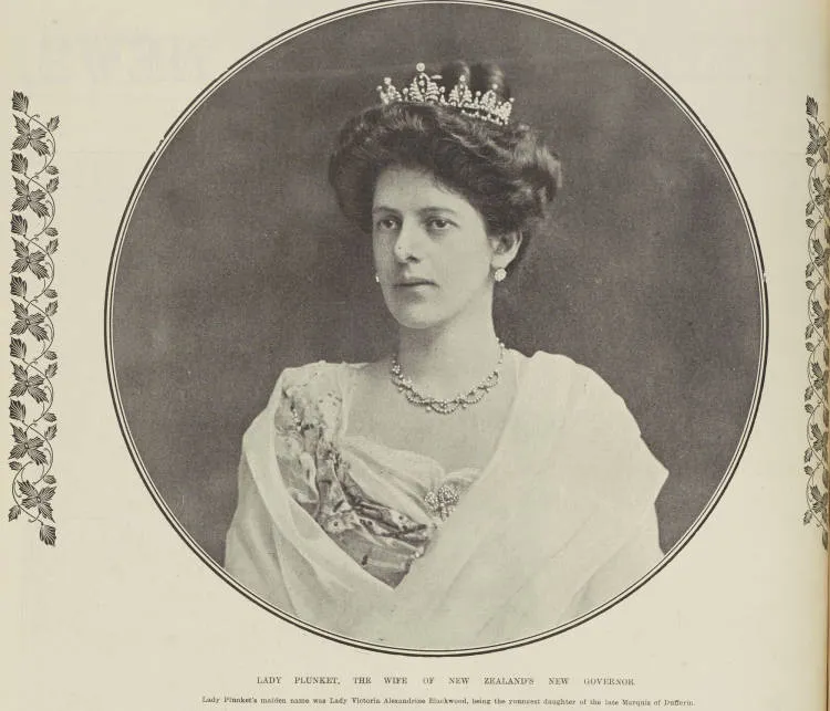 Lady Plunket, the wife of New Zealand's new Governor