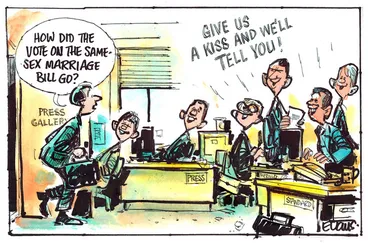 Image: Evans, Malcolm Paul, 1945- :[Same Sex Marriage Bill]. 17 April 2013