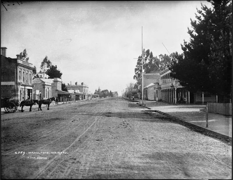 Victoria Street, Hamilton, around 1885