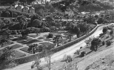 Image: The rose garden in the Wellington Botanic Gardens