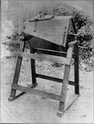 Image: Hand operated butter churn