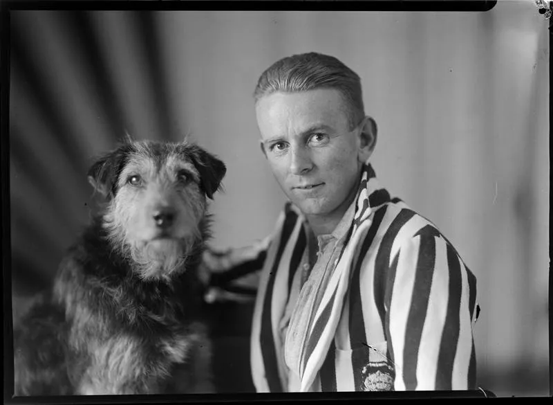 Arthur Smart and dog