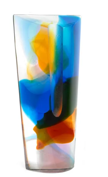 Image: '-still blue' crystal glass sculpture