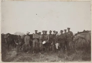 Image: Colonel Bauchop and local officers