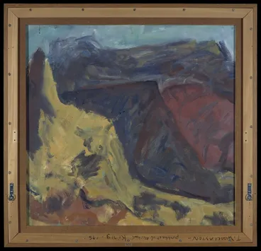 Image: Woollaston, Mountford Tosswill (Sir), 1910-1998 :[Unfinished landscape painting. 1987?].