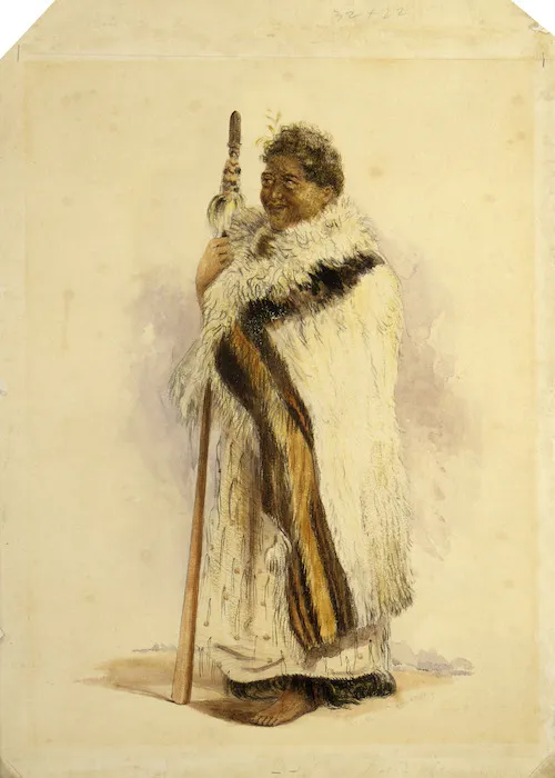 [Angas, George French], 1822-1886 :Nene. Hokianga. [1844]