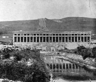 Image: The hydro-electric power house at Lake Coleridge