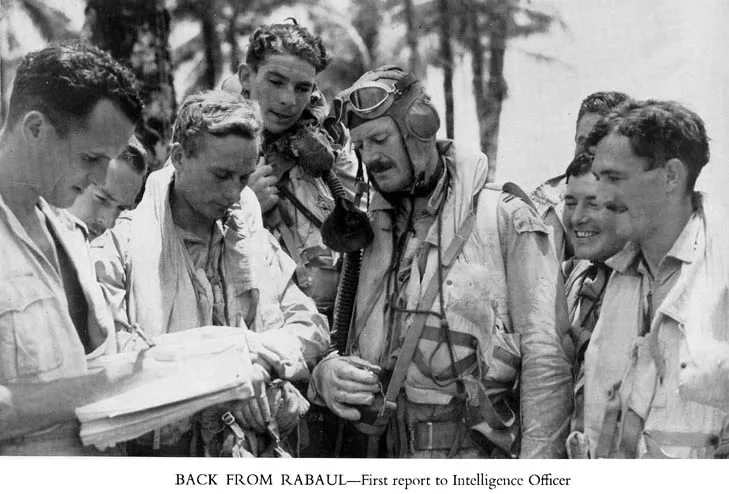 BACK FROM RABAUL—First report to Intelligence Officer