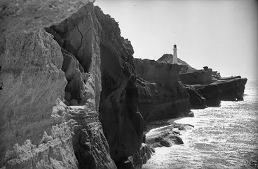 Image: Cliffs and lighthouse, Castlepoint
