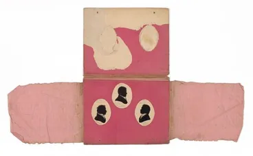 Image: Silhouette portraits of Tooi [Tuai] Teeterree [Tītere] and Francis Hall