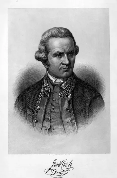 [Holland, Nathaniel Dance (Sir)] 1734-1811 :James Cook. Eng[rave]d by H B Hall & Sons. New York [1780s or 1790s?]