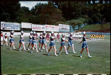 Marching girls at Carlaw Park Image: Marching girls at Carlaw Park