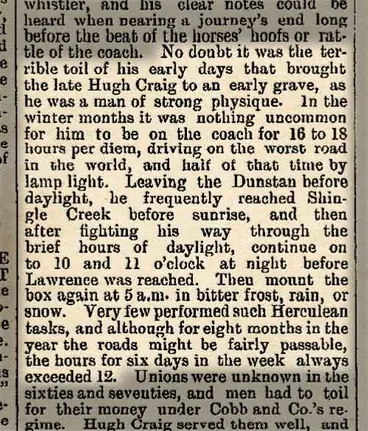 Image: Hugh Craig, coach driver