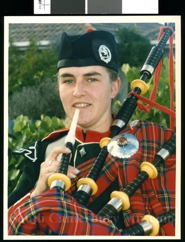 Image: Judith Rouse, bagpiper