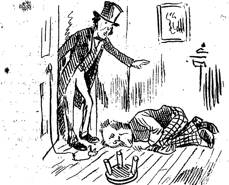 I'll tiedt to the dare, an' let some wan else pull it out." The tooth out at last. (Observer, 30 January 1886)