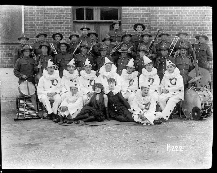 The Digger Pierrots and their orchestra