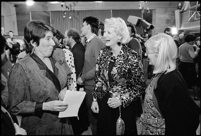 MPs Fran Wilde and Liz Tennet on election night.