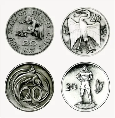 Image: Rejected designs for new decimal coins