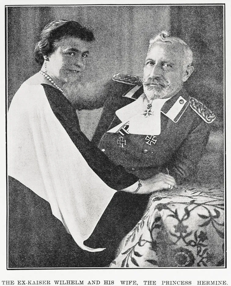 The Ex-Kaiser Wilhelm And His Wife, The Princess Hermine