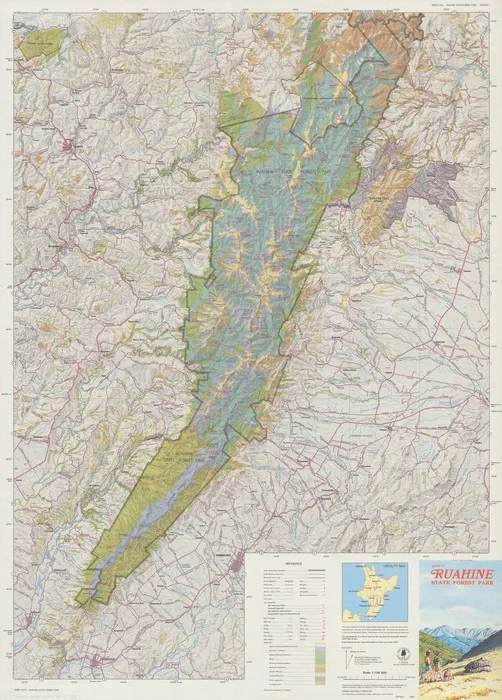 Guide to Ruahine State Forest Park / produced and published for the New Zealand Forest Service by the Department of Lands and Survey.
