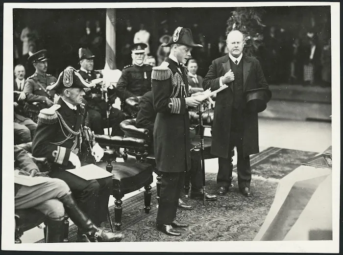 Reception for Edward Prince of Wales Queen's Wharf, Auckland, New Zealand