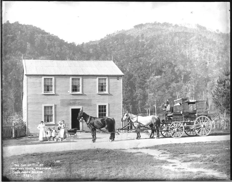 "The Cup of Tea" at Half Way House, Wangamoa.
