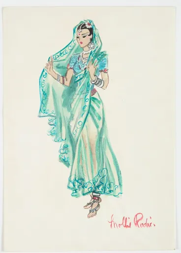 Image: Costume design for Pageant of Empire [Indian dancer]