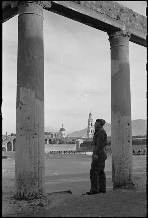 A glimpse of the modern church in Pompei, Italy - Photograph taken by George Kaye