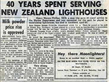 Image: Henry Phillips : newspaper article