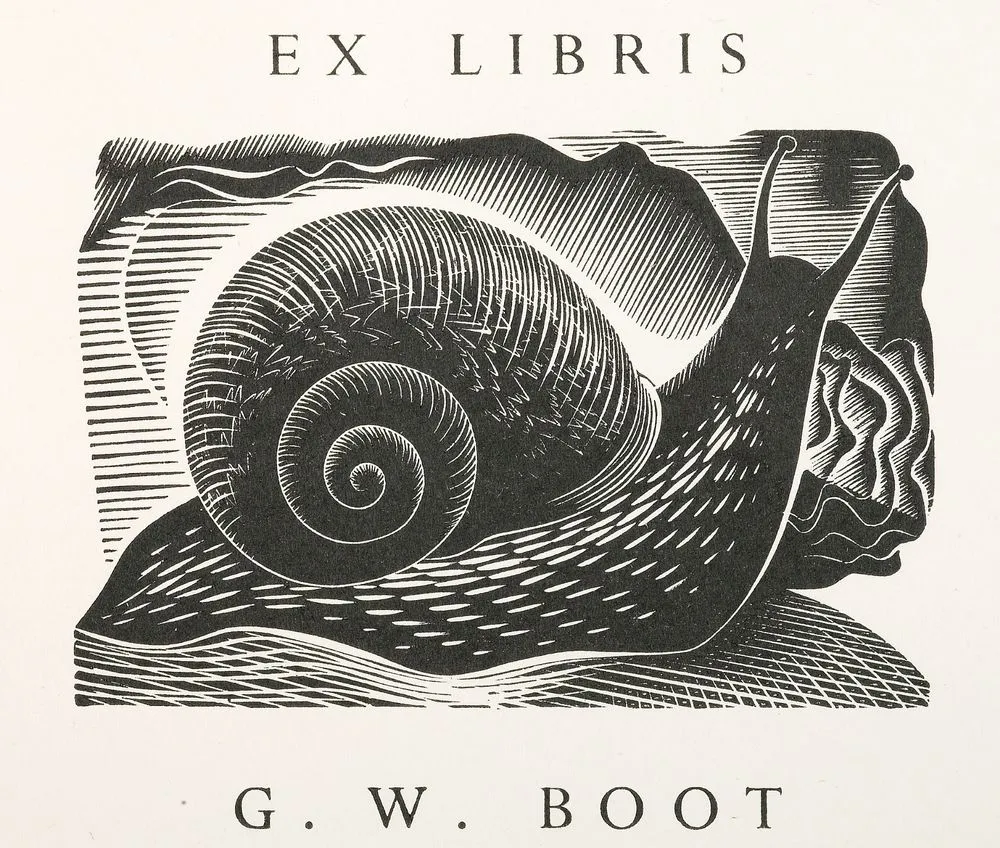 Bookplate: Ex libris G.W. Boot.