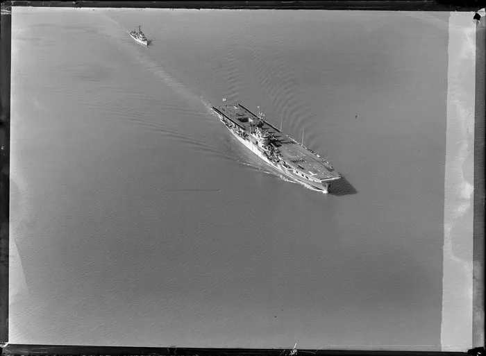 Royal Navy aircraft carrier HMS Theseus