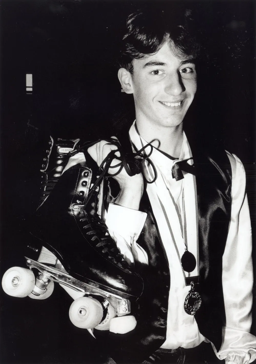 Roller skating; Brent Millar wins national and international figure-skating gold medals.