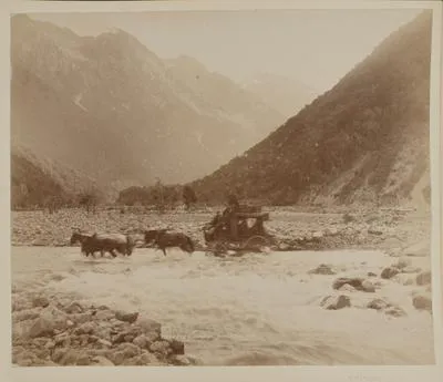 Crossing the Otira River