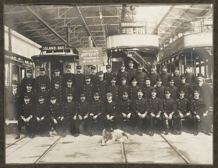 Wellington Corporation Electric Tramways drivers