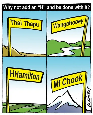 Image: "Why not add an "H" and be done with it?" 16 May 2009