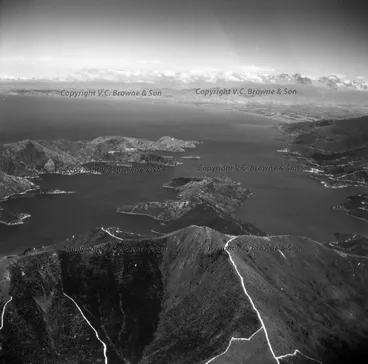 Image: Looking SSW down Port Underwood and over Cloudy... (15037/15049)