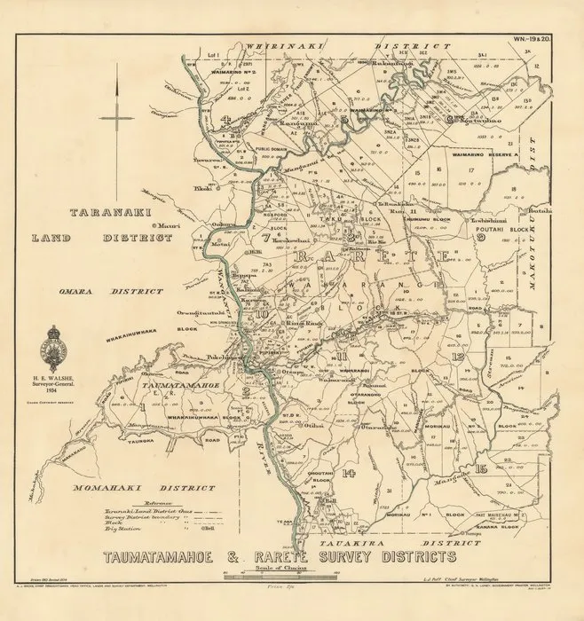 Taumatamahoe & Rarete Survey Districts [electronic resource].