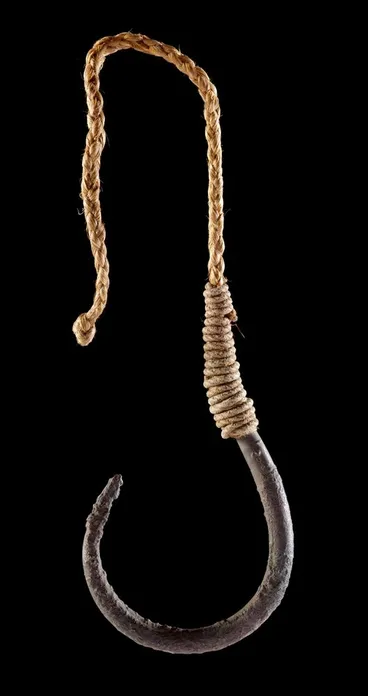 Image: Matau rino (iron fish hook)