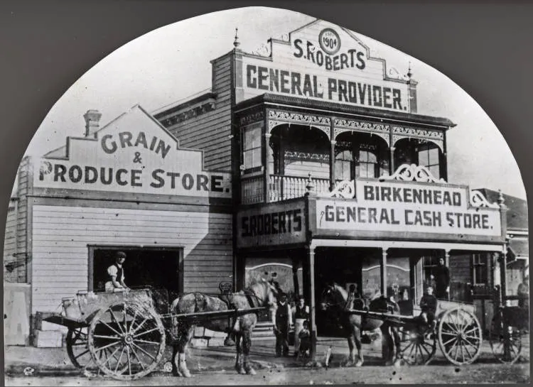 Roberts General Store, Hauraki (Hinemoa) Street, Birkenhead