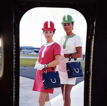 Image: Air Hostess Uniform 1970 Lollipop 004