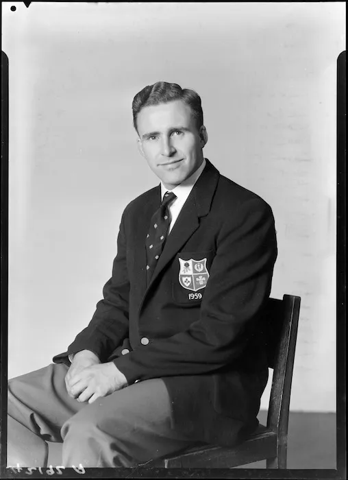 Phil Horrocks-Taylor, member of the British Lions rugby team touring New Zealand in 1959