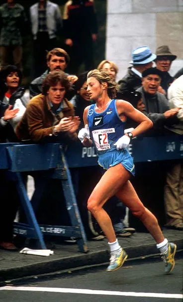 Allison Roe in the New York Marathon, 1981 Image: Allison Roe in the New York Marathon, 1981