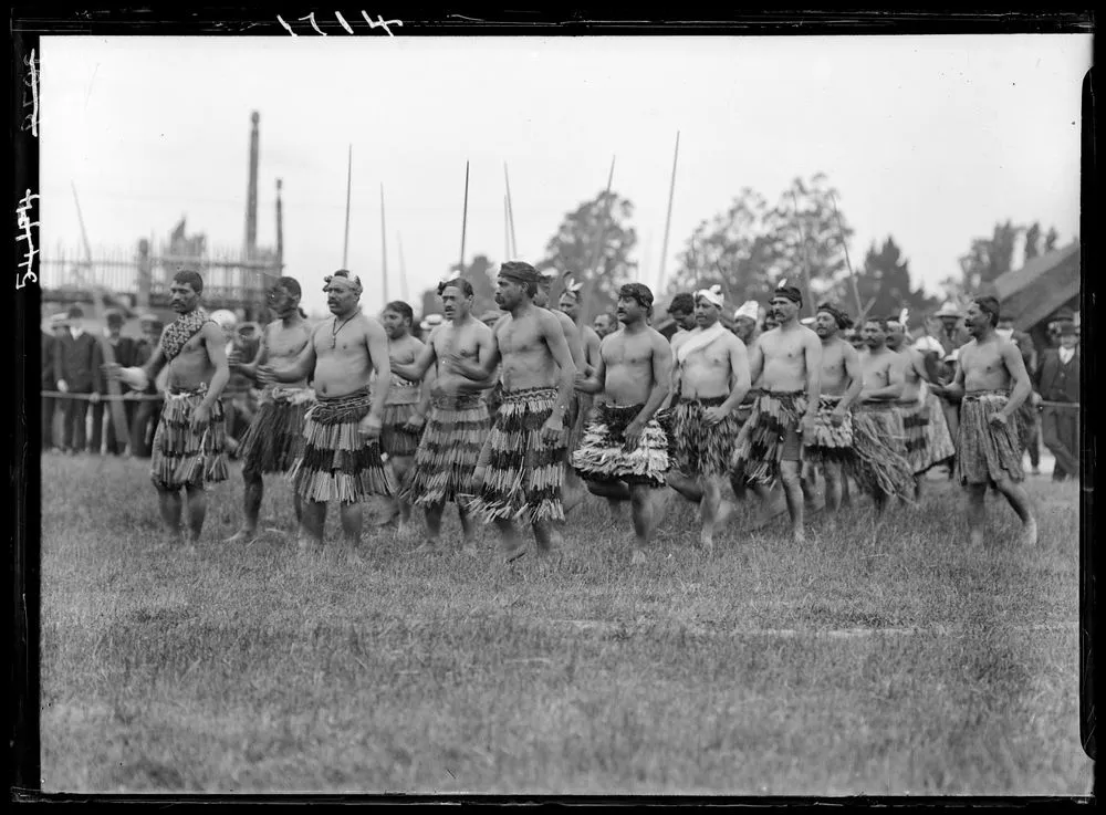 Maori haka at the Christchurch Exhibition