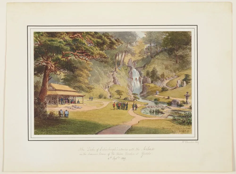 The Mikado's Palace Gardens, Yedo