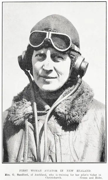 First Woman Aviator In New Zealand Image: First Woman Aviator In New Zealand