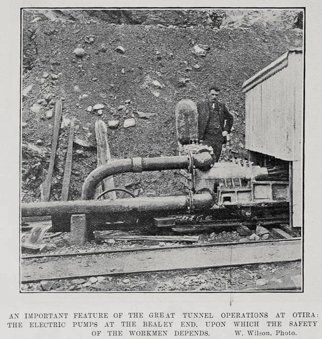 An Important Feature Of The Great Tunnel Operations At Otira