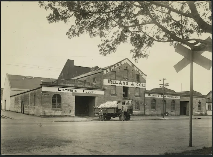 Ireland and Company's Anchor flour mills, Severn Street, Oamaru