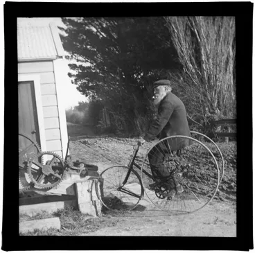 Image: Man riding tricycle