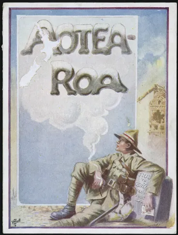 Image: Bell, William Frederick, 1896-1920 :Aotearoa. [Greetings card. 1917].