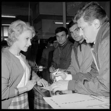 Image: "French "Mobbed" at Bookshop" Visiting Rugby Team